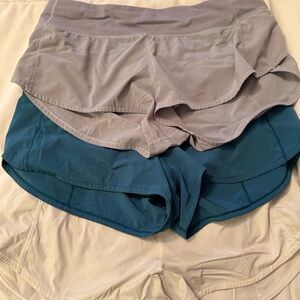 Set of Three Lululemon Speed Up Shorts